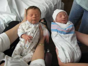 Owen and his first friend, Carter Womac