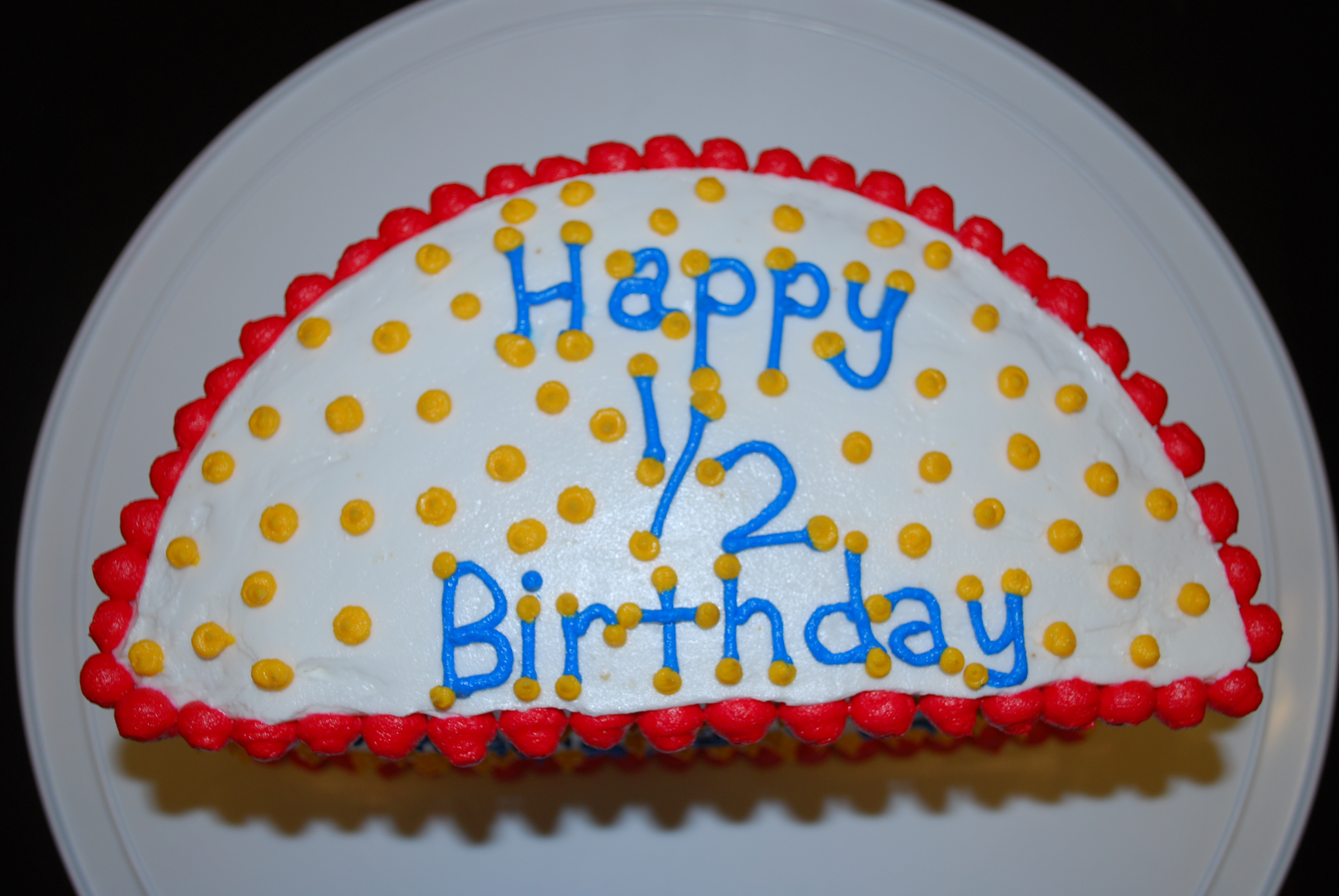 Half-Birthday Cake