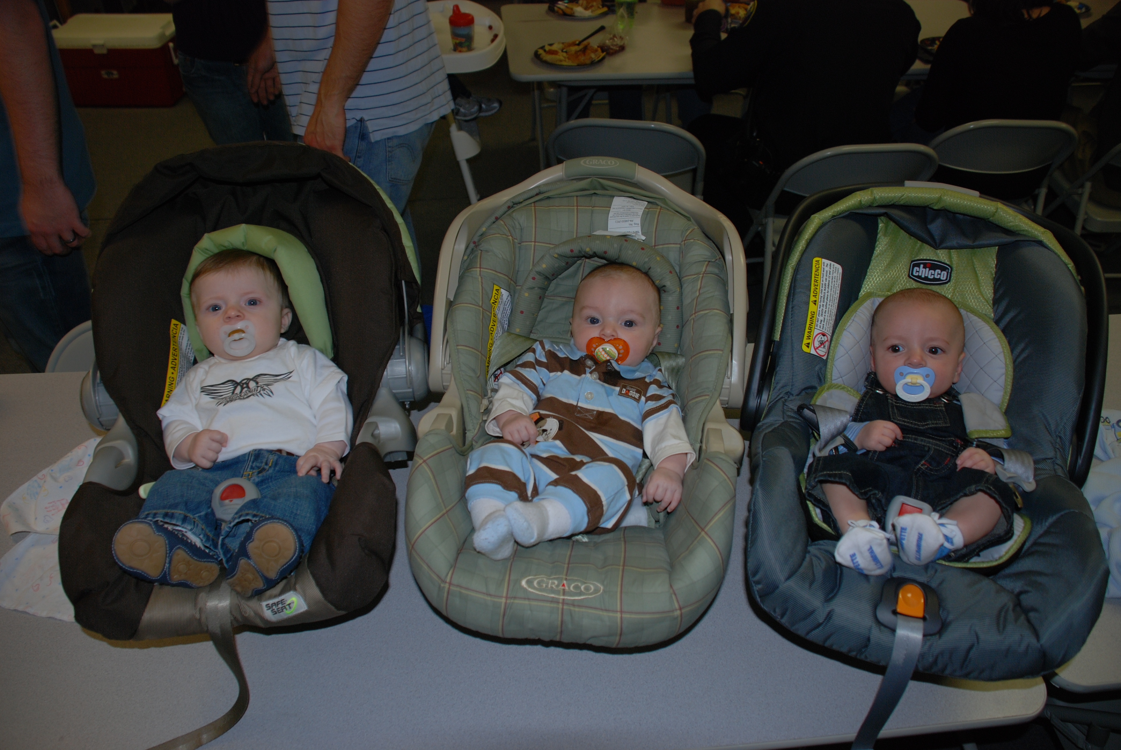 Carter, Miles, and Owen were all born within about 3 weeks of each other.